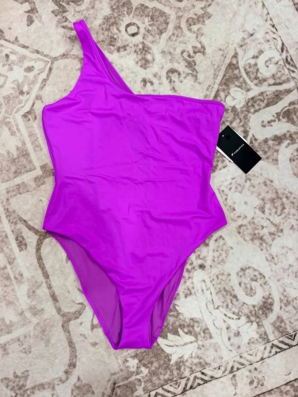 One-Shoulder Fabletics One-Piece Swimsuit - Purple